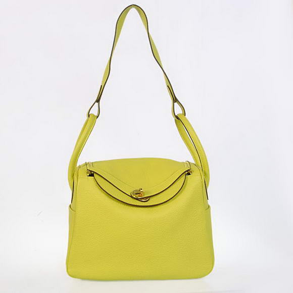 H1057 Hermes Lindy 30CM Havanne Borse 1057 Lemon in pelle oro